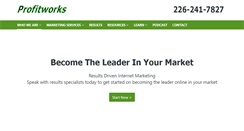 Desktop Screenshot of profitworks.ca